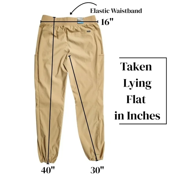 Columbia Women's Track Pants Active Fit Pull-on Joggers Tan Canoe Size Medium - Picture 15 of 16